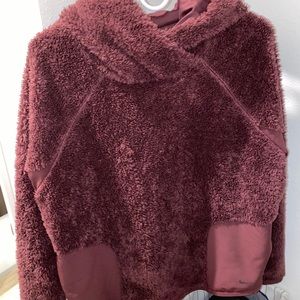 Nike Wine Fuzzy Sweatshirt